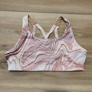 Old Navy Active Marble Peach Sports Bra